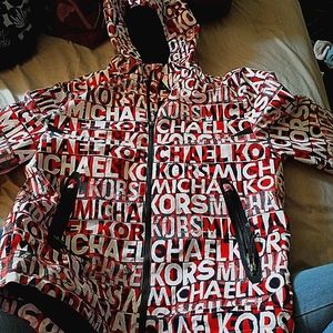 Michael Kors graphic Street logo jacket